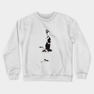 Audrey Hepburn Retro Girl Crewneck Sweatshirt